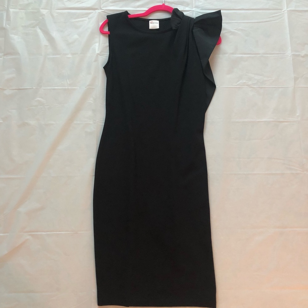 RED Valentino Draped Shoulder Dress